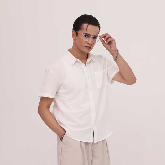 Ivory Relaxed Short Sleeve Shirt