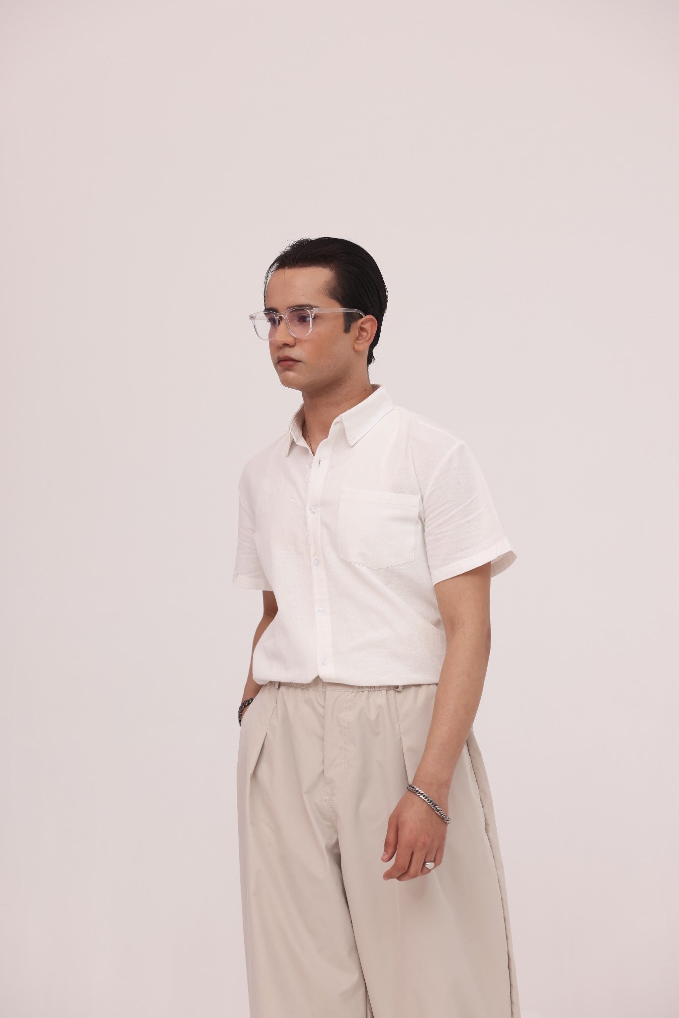 Ivory Relaxed Short Sleeve Shirt