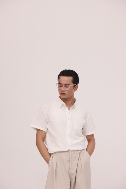 Ivory Relaxed Short Sleeve Shirt
