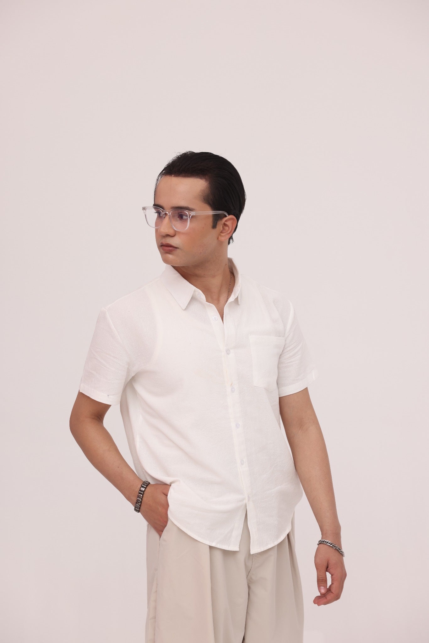 Ivory Relaxed Short Sleeve Shirt