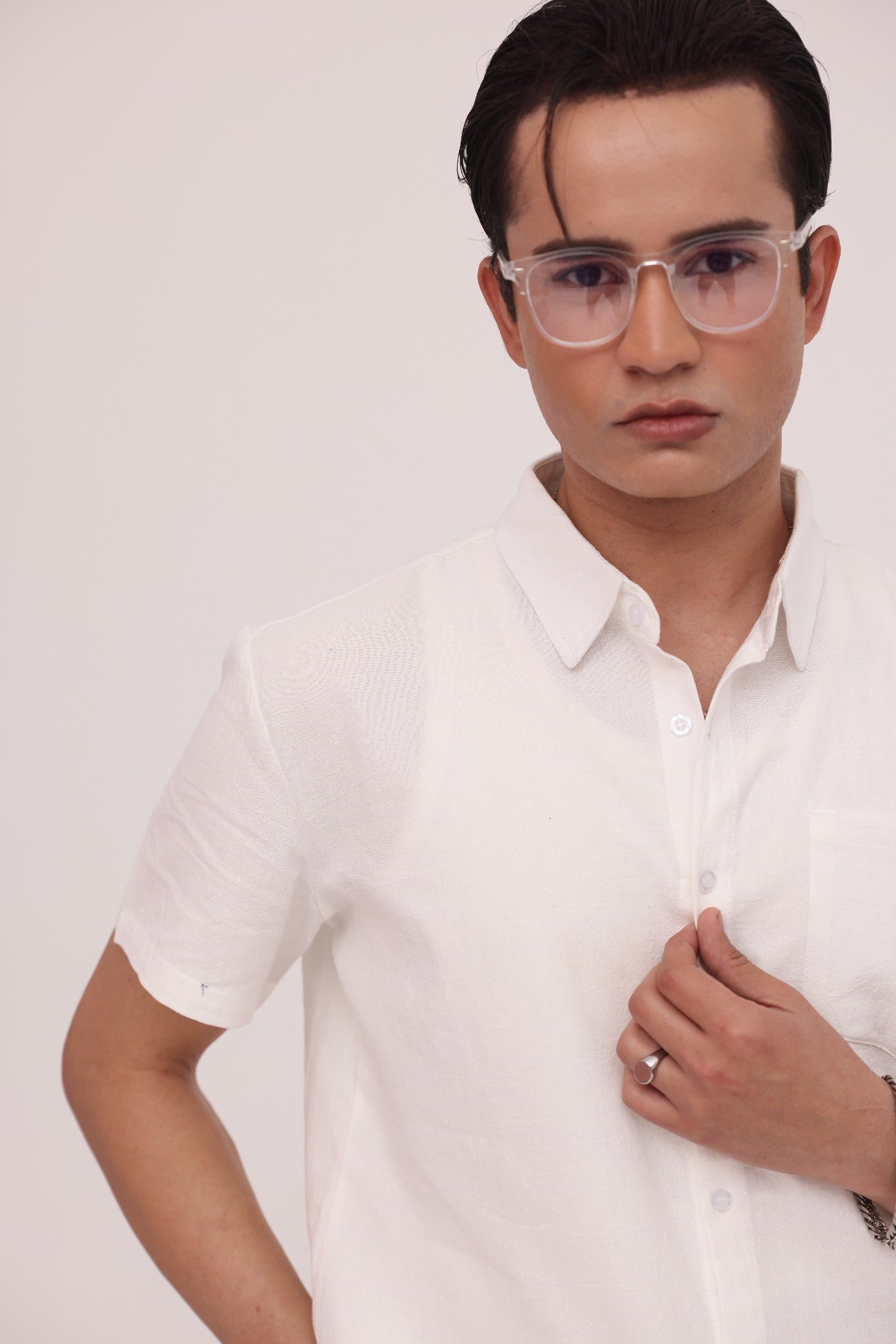 Ivory Relaxed Short Sleeve Shirt