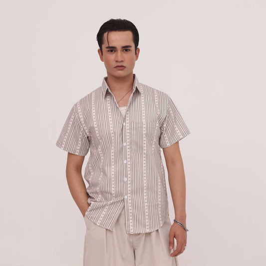 Sandstone Stripe Casual Shirt