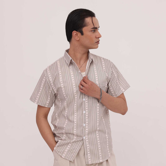 Sandstone Stripe Casual Shirt