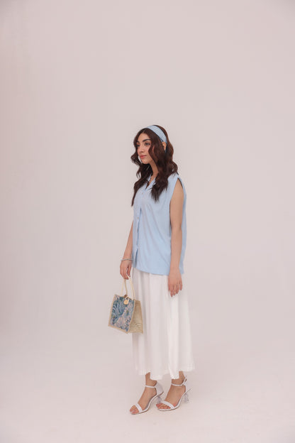 Ivory Flow Maxi Skirt