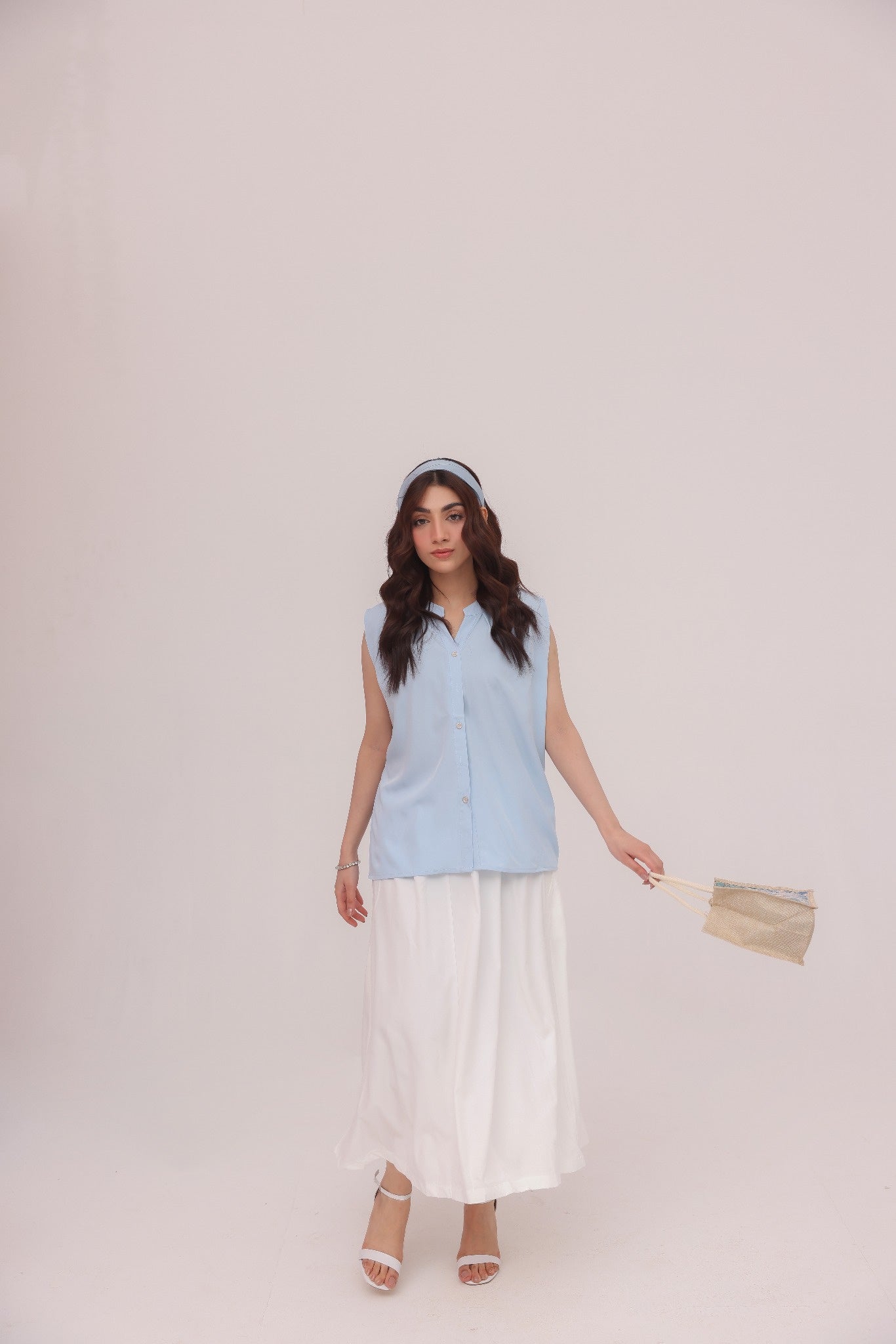 Ivory Flow Maxi Skirt
