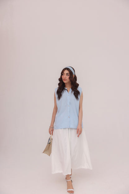 Ivory Flow Maxi Skirt