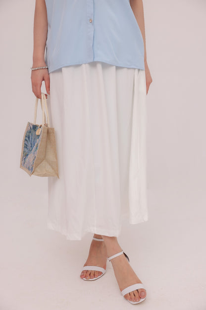 Ivory Flow Maxi Skirt
