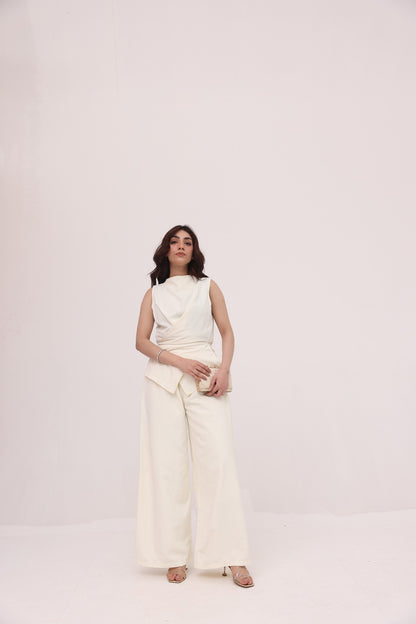Ivory Luxe Wrap Co-ord Set