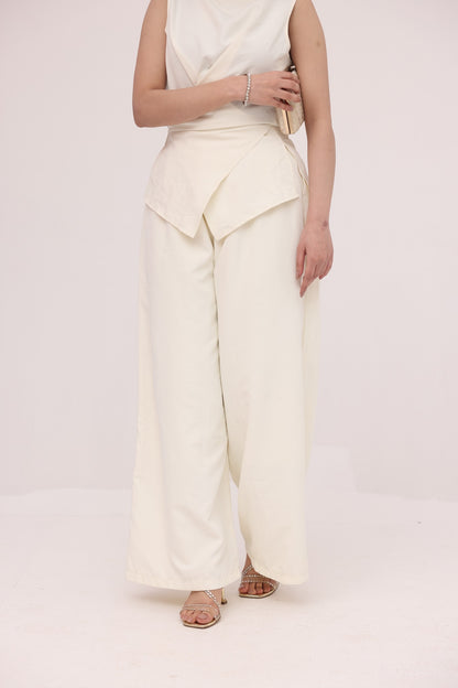 Ivory Luxe Wrap Co-ord Set