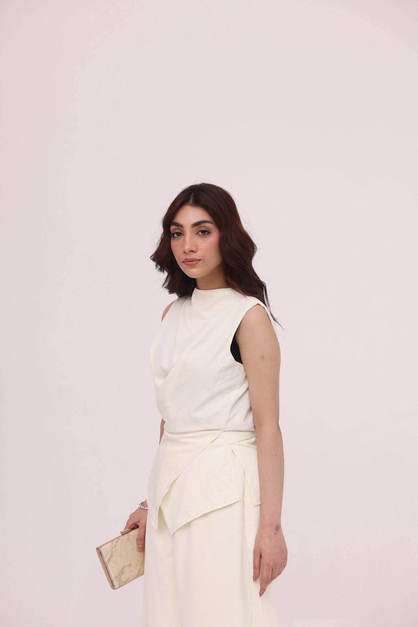 Ivory Luxe Wrap Co-ord Set