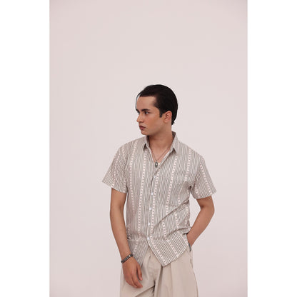 Sandstone Stripe Casual Shirt