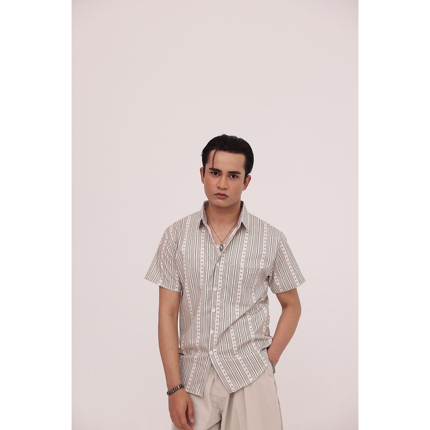 Sandstone Stripe Casual Shirt
