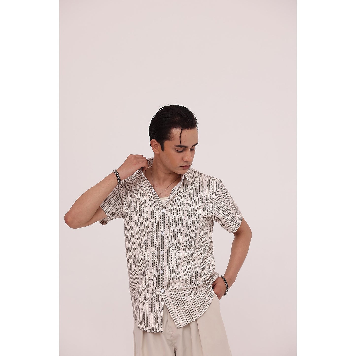 Sandstone Stripe Casual Shirt