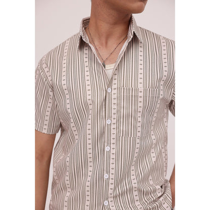 Sandstone Stripe Casual Shirt