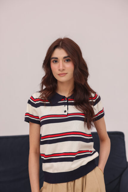 Nautica Stripe Knit Top