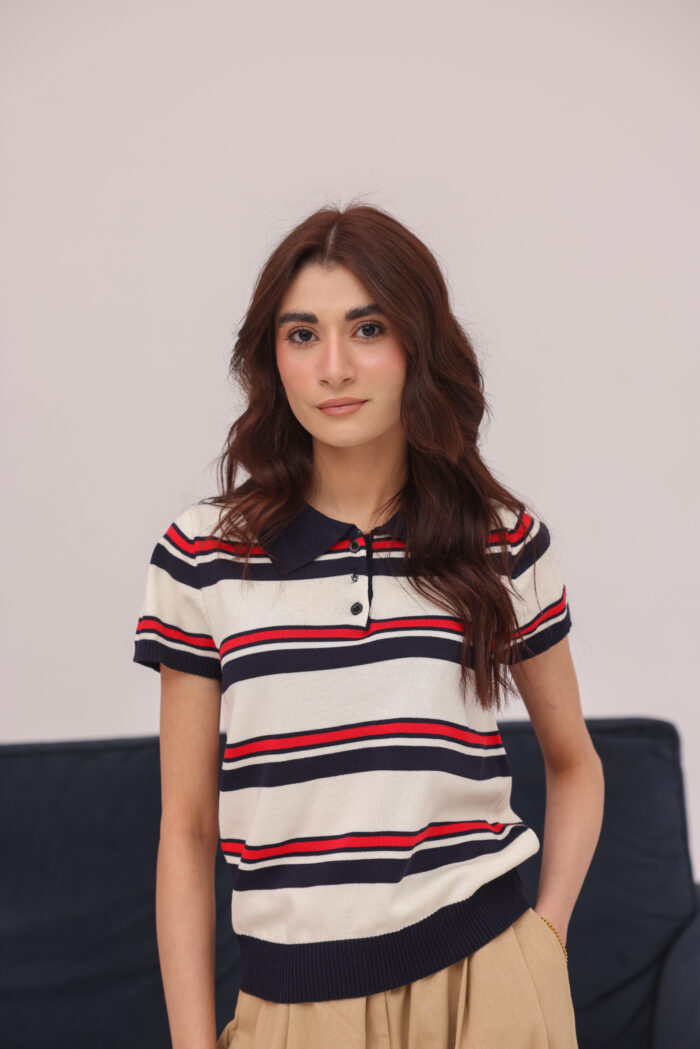 Nautica Stripe Knit Top