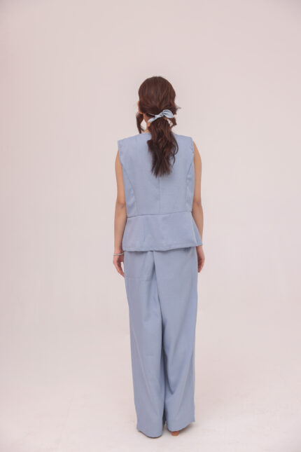 Powder Blue Tailored Vest Co-ord