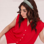 Scarlet Flow Sleeveless Blouse (Chiffon Crepe)