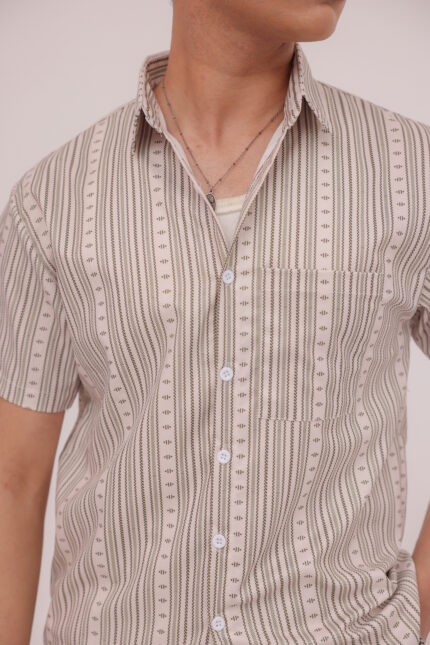 Sandstone Stripe Casual Shirt