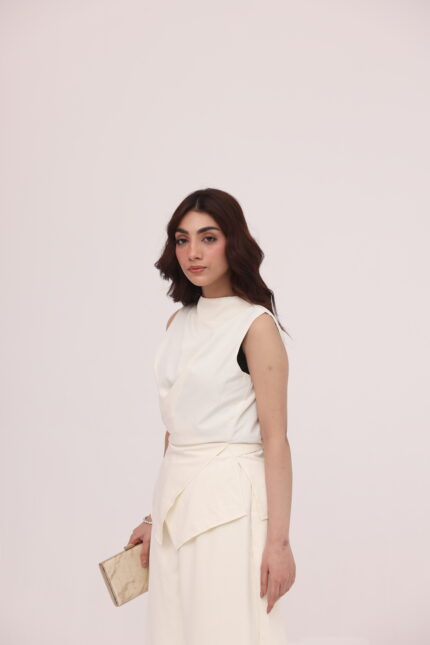 Ivory Luxe Wrap Co-ord Set