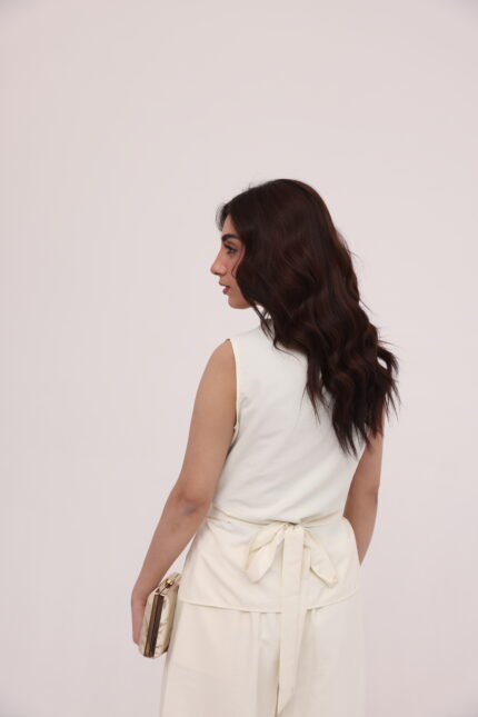 Ivory Luxe Wrap Co-ord Set