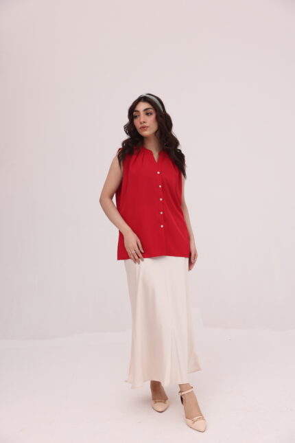 Ivory Silk Flow Skirt