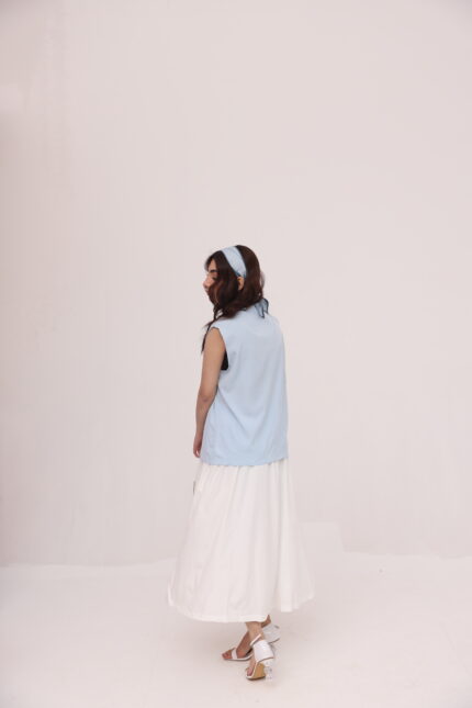 Ivory Flow Maxi Skirt