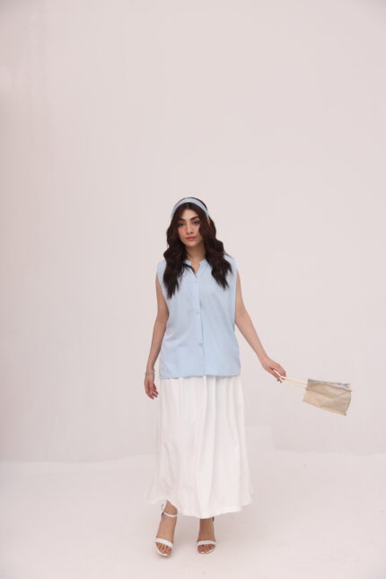 Ivory Flow Maxi Skirt